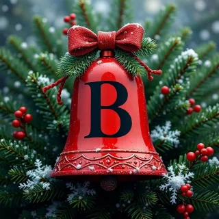 Christmas bell 2 — letter B