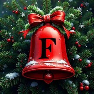 Christmas bell 2 — letter F
