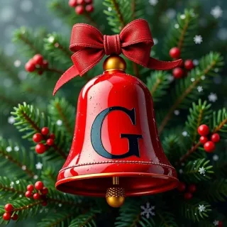 Christmas bell 2 — letter G