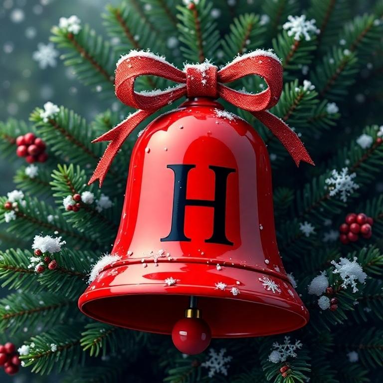 Christmas bell 2 — letter H