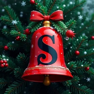 Christmas bell 2 — letter S