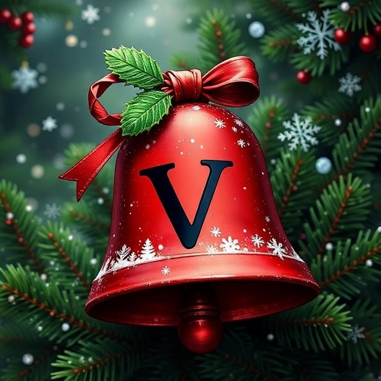 Christmas bell 2 — letter V