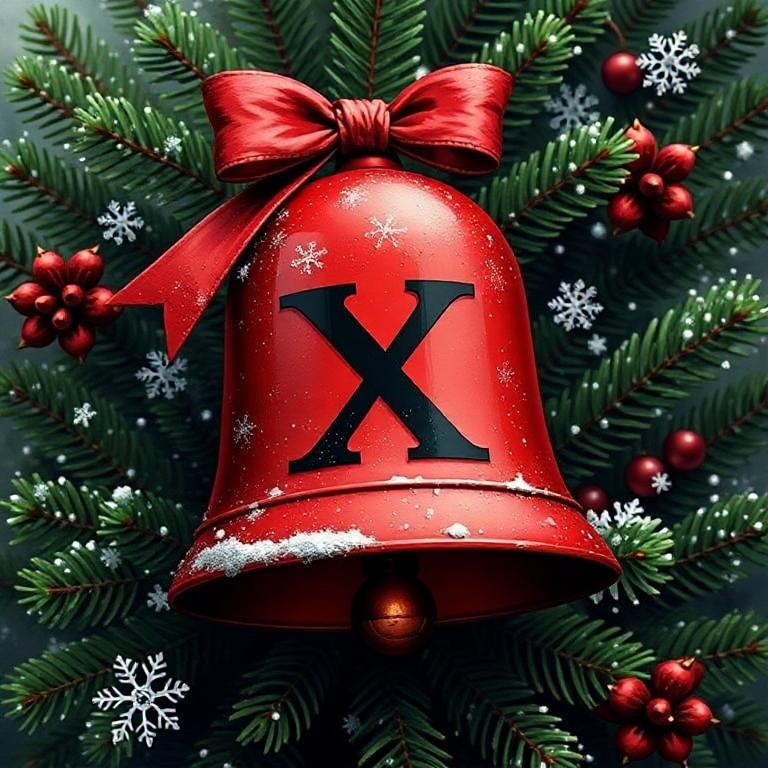 Christmas bell 2 — letter X