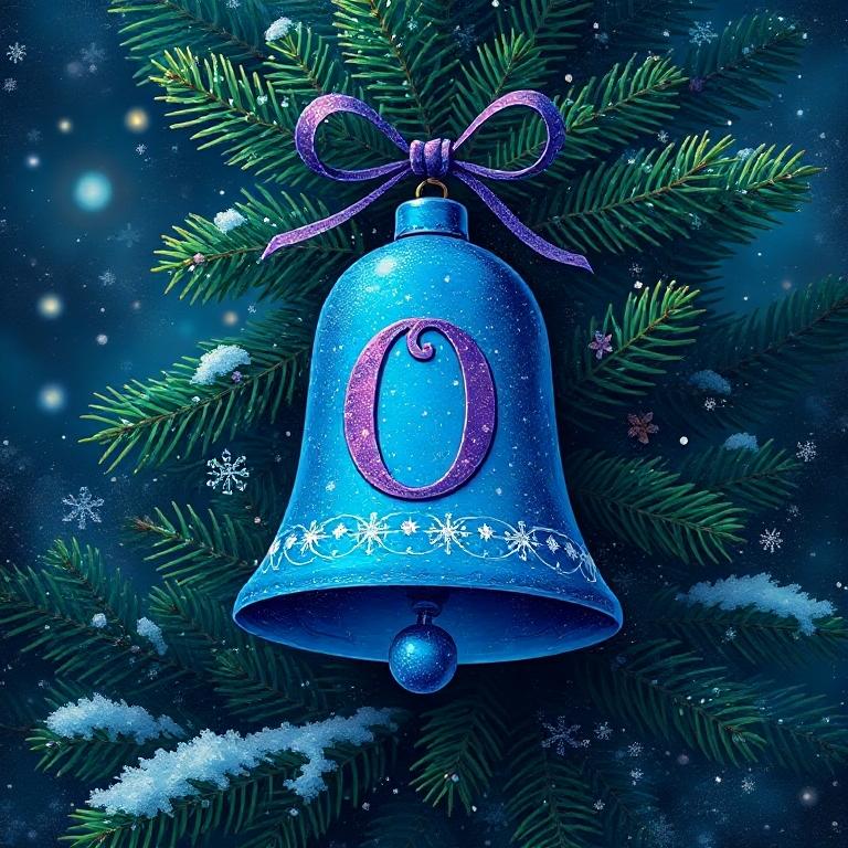 Christmas bell — letter O