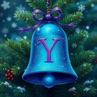 Christmas bell — letter Y