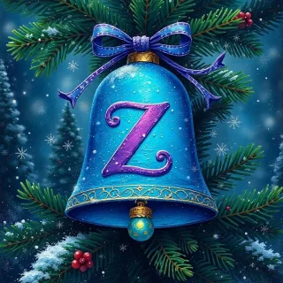 Christmas bell — letter Z