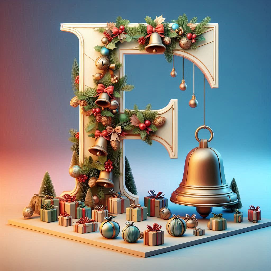 Christmas bells — letter F