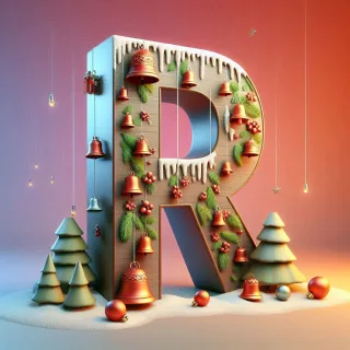 Christmas bells — letter R