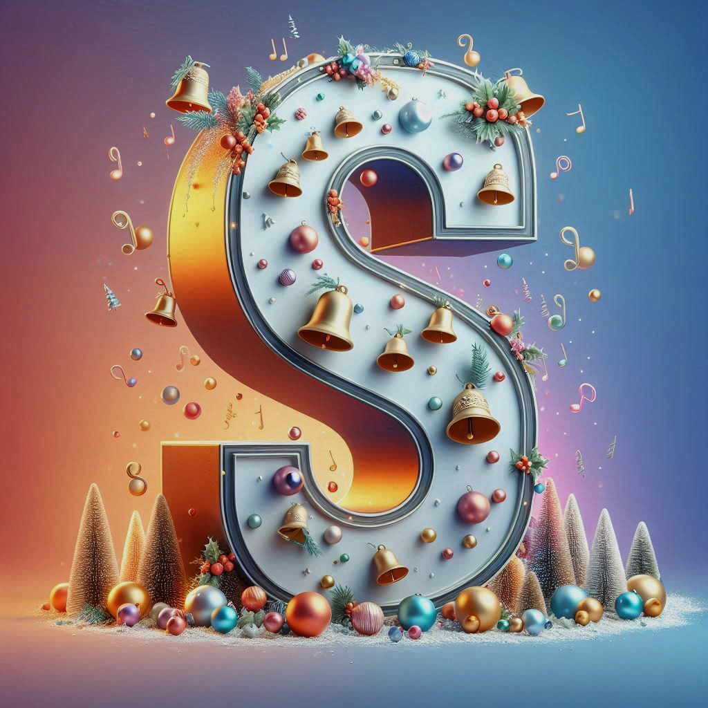 Christmas bells — letter S