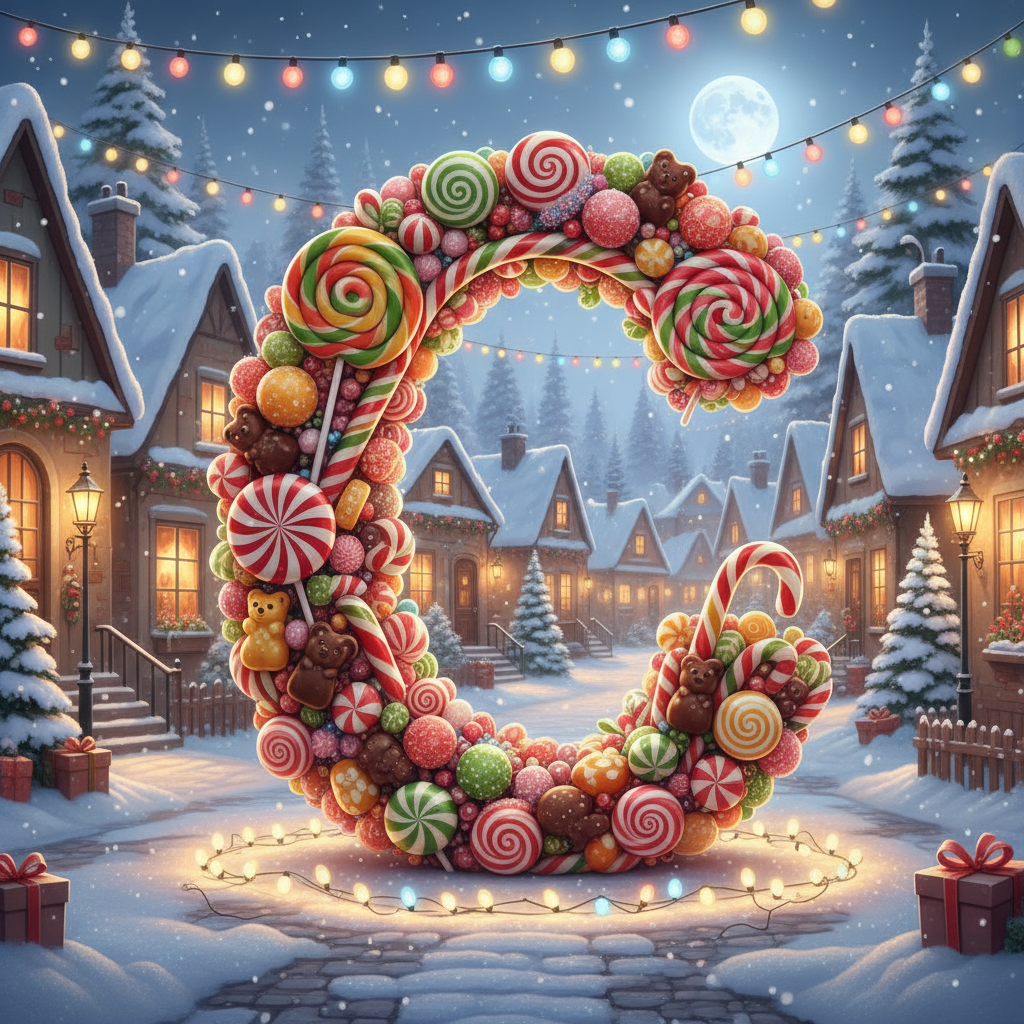 Christmas candies — letter C
