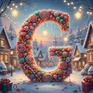 Christmas candies — letter G