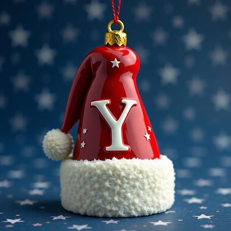 Christmas cap — letter Y