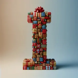 Christmas gifts 2 — letter I (variant 2)
