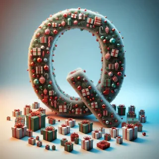 Christmas gifts 2 — letter Q