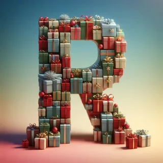 Christmas gifts 2 — letter R