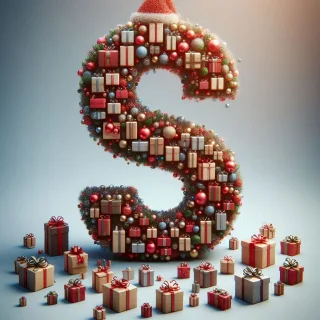 Christmas gifts 2 — letter S (variant 2)