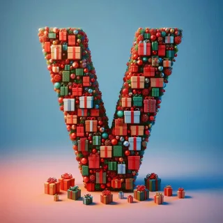 Christmas gifts 2 — letter V