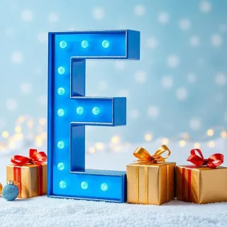 Christmas gifts — letter E