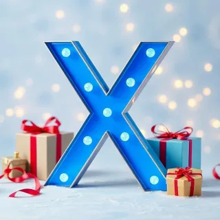 Christmas gifts — letter X