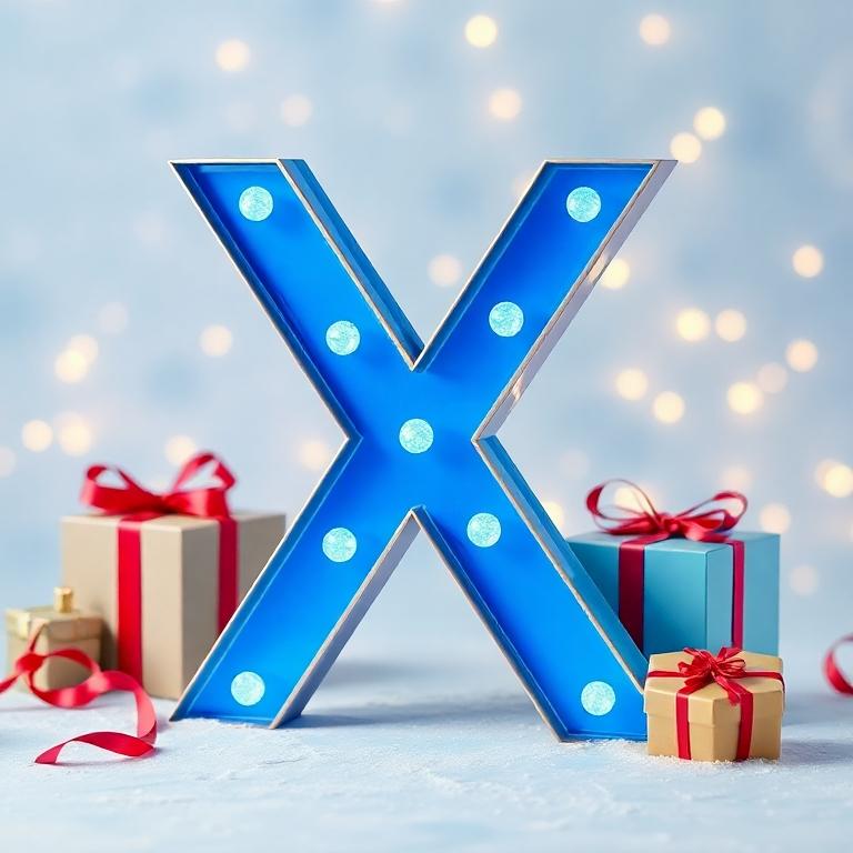 Christmas gifts — letter X