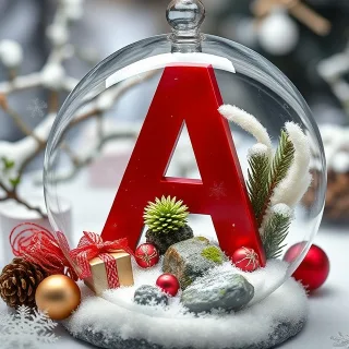 Christmas snow globe