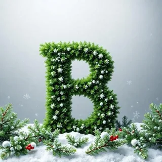 Christmas spruce 2 — letter B