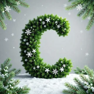 Christmas spruce 2 — letter C