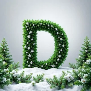 Christmas spruce 2 — letter D