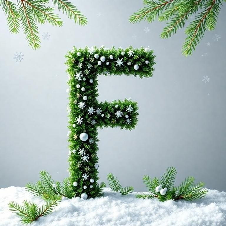 Christmas spruce 2 — letter F