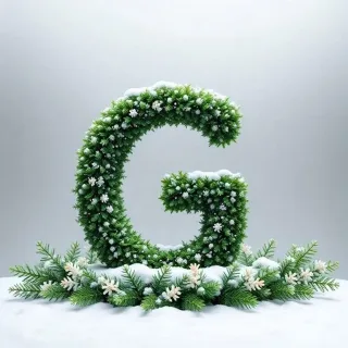 Christmas spruce 2 — letter G