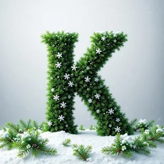 Christmas spruce 2 — letter K