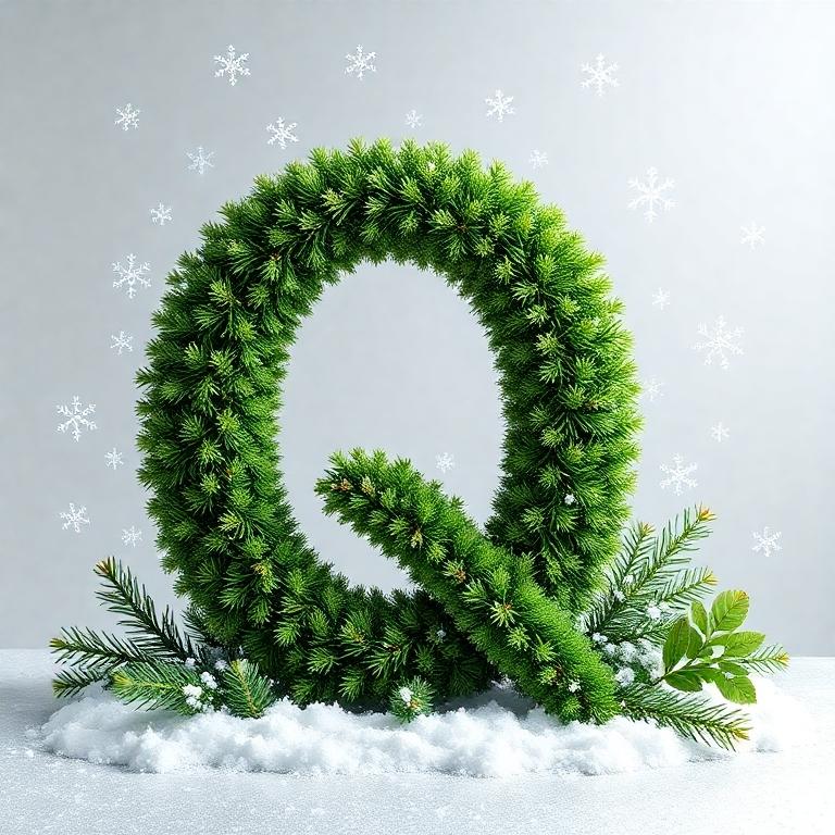 Christmas spruce 2 — letter Q