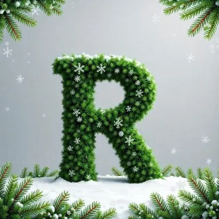 Christmas spruce 2 — letter R