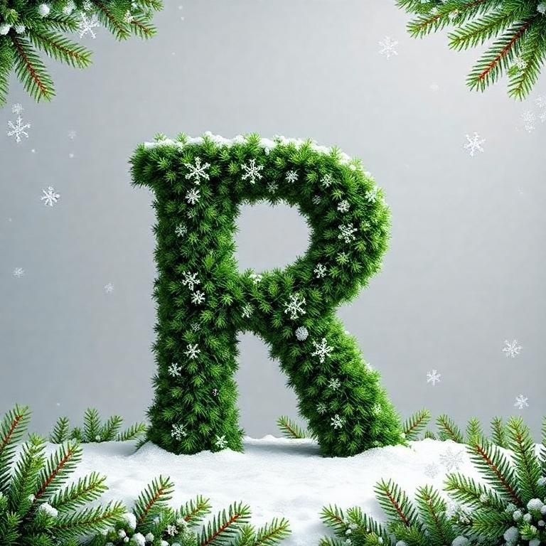 Christmas spruce 2 — letter R