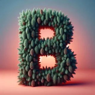 Christmas spruce — letter B