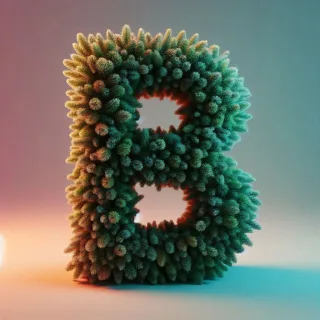 Christmas spruce — letter B (variant 2)