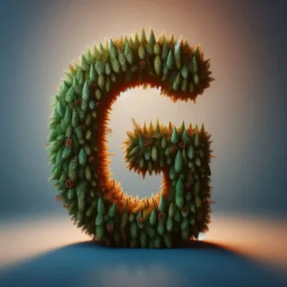 Christmas spruce — letter G