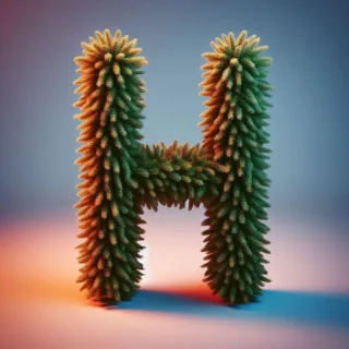 Christmas spruce — letter H