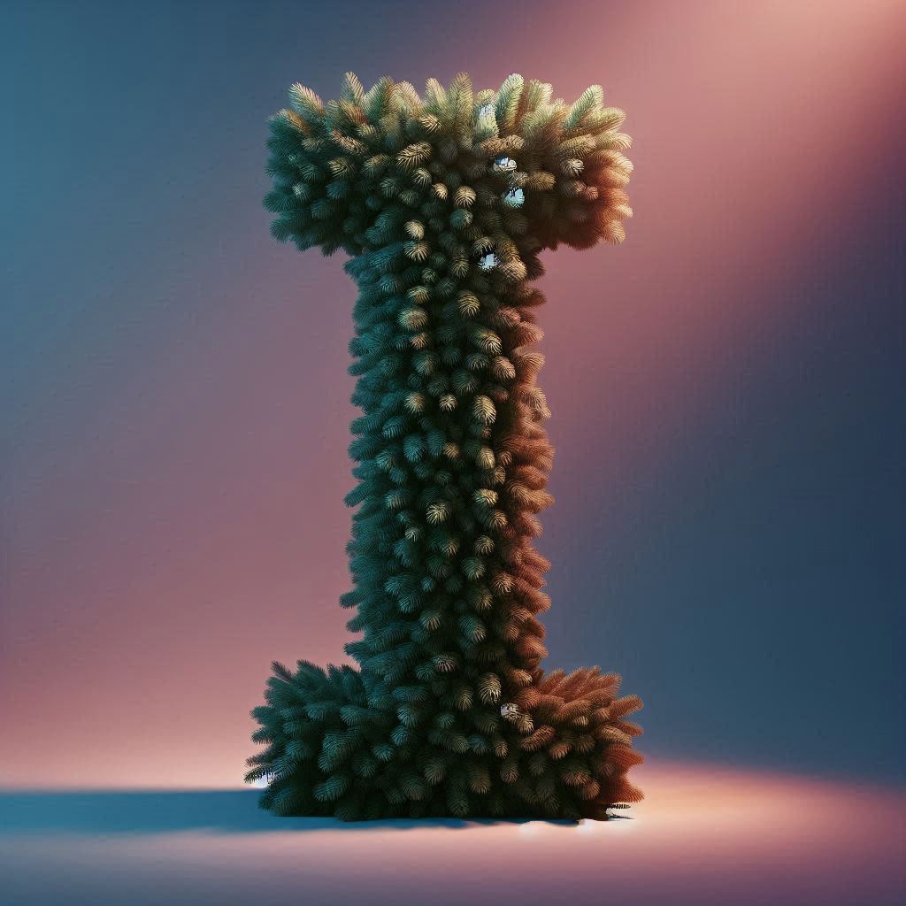 Christmas spruce — letter I