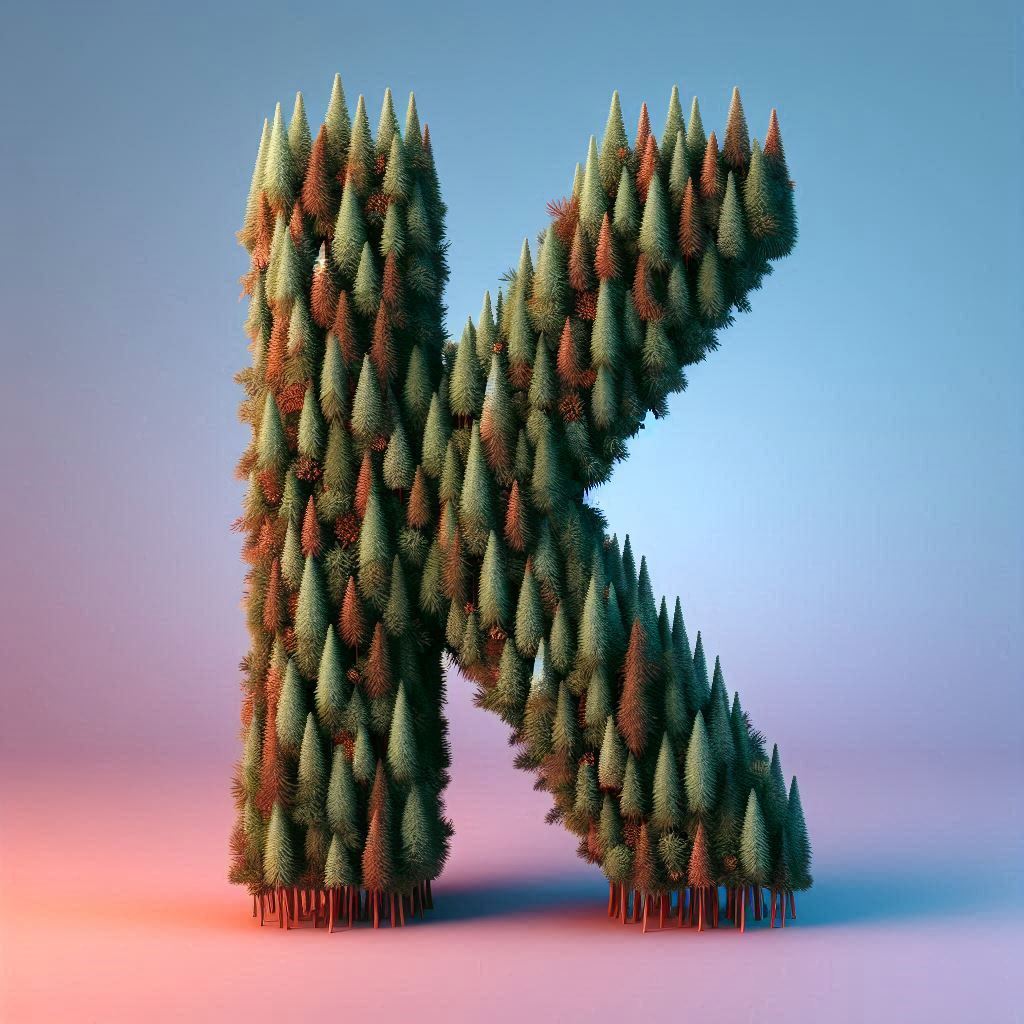 Christmas spruce — letter K