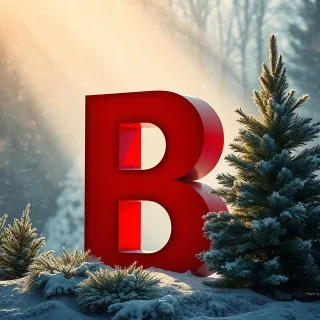 Christmas tree 2 — letter B