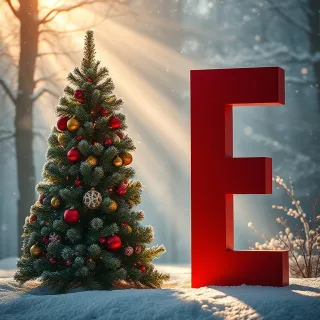 Christmas tree 2 — letter E