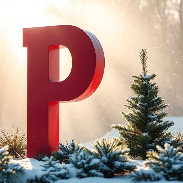 Christmas tree 2 — letter P