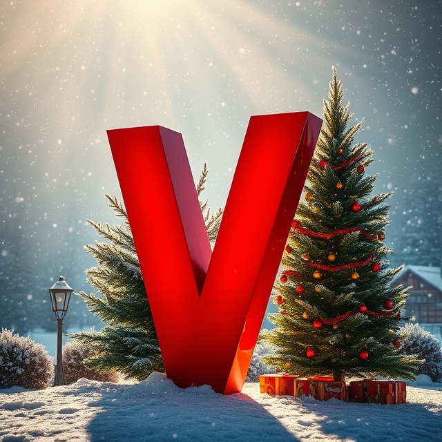 Christmas tree 2 — letter V