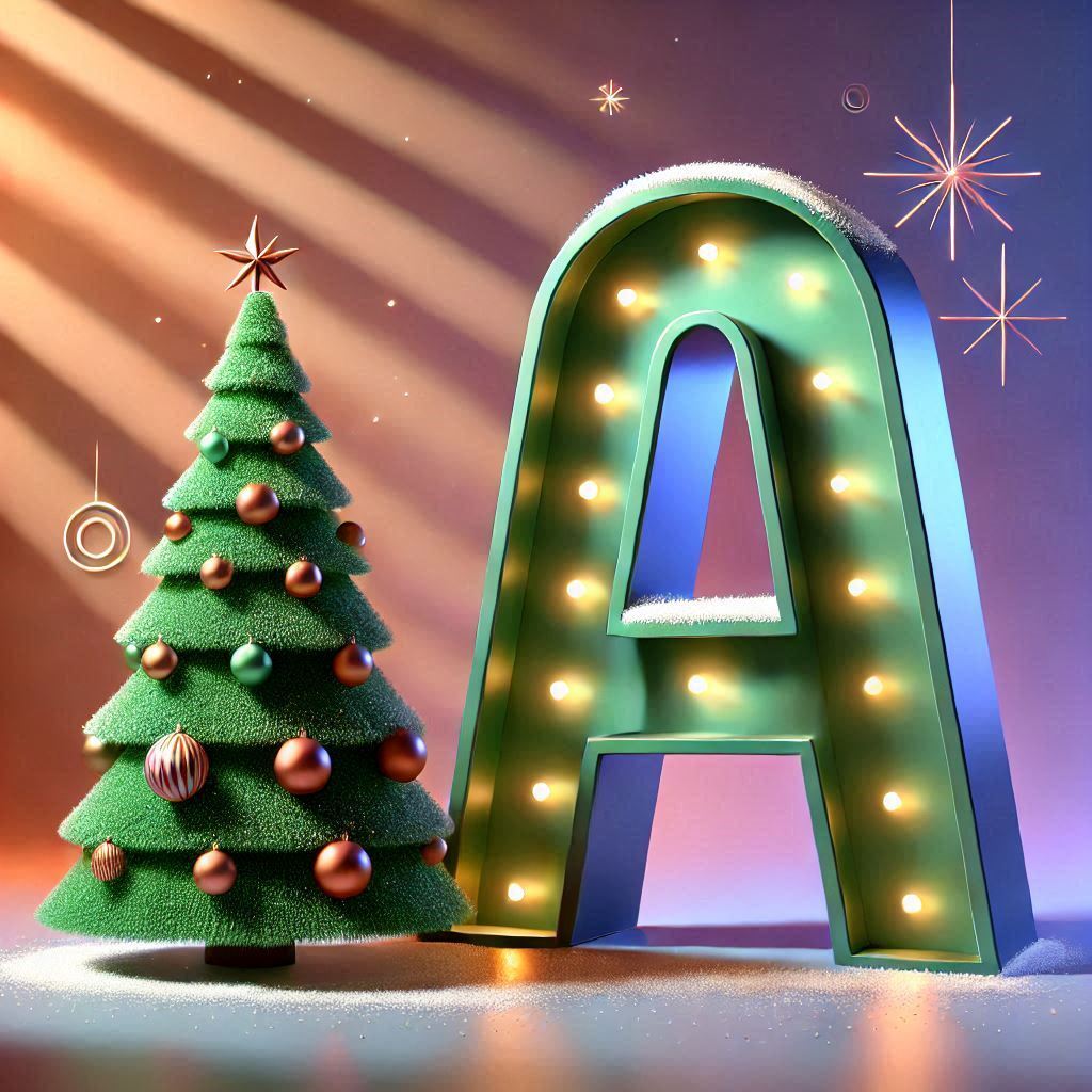 Christmas tree 3 — letter A