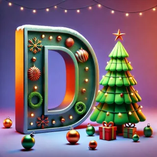 Christmas tree 3 — letter D