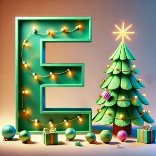 Christmas tree 3 — letter E