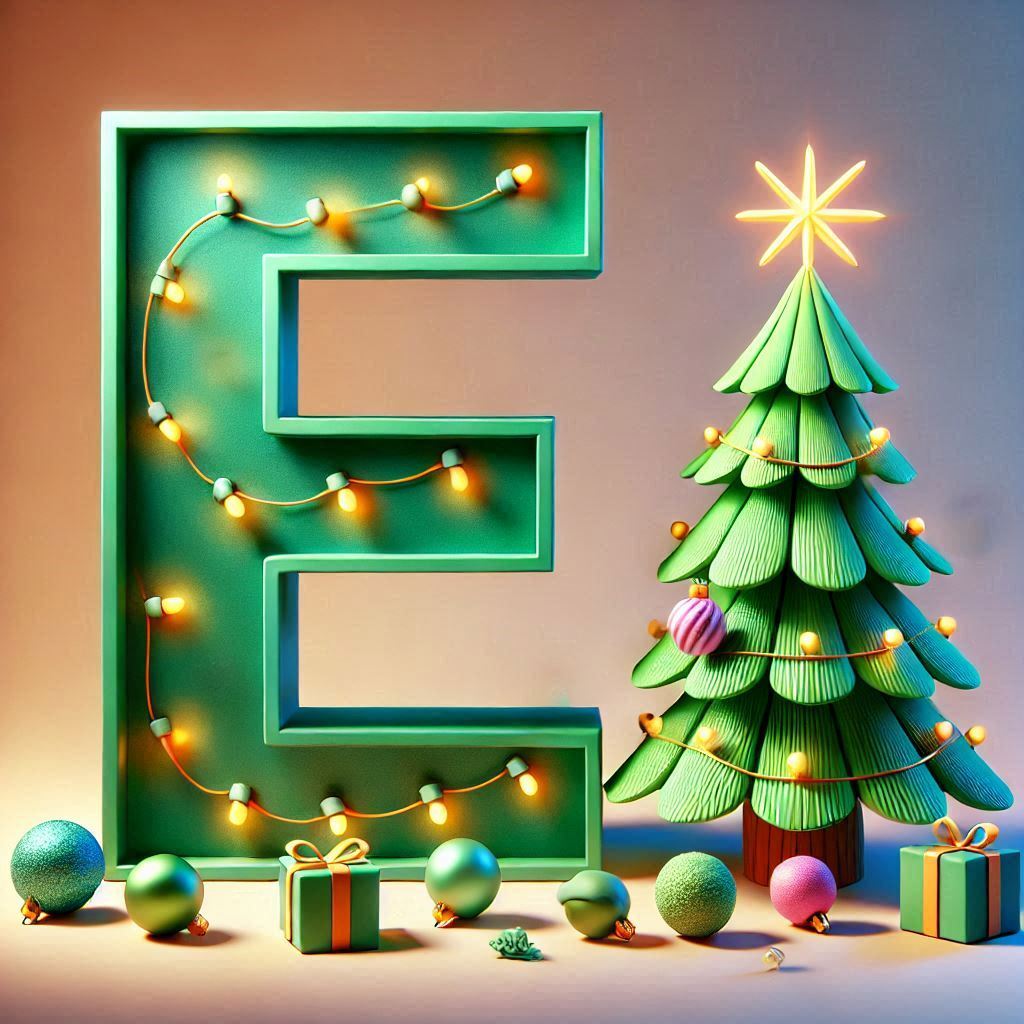 Christmas tree 3 — letter E