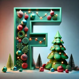 Christmas tree 3 — letter F