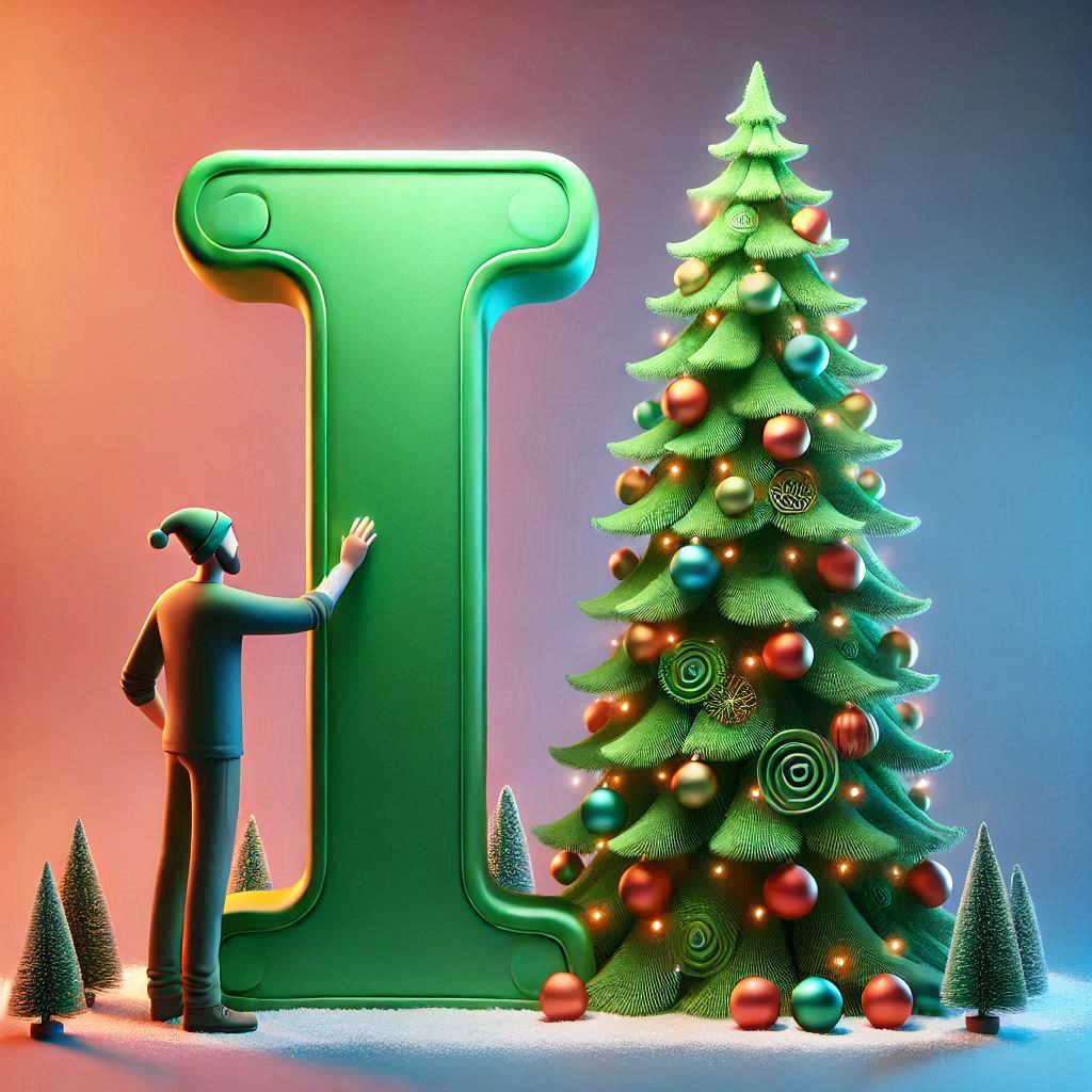 Christmas tree 3 — letter I